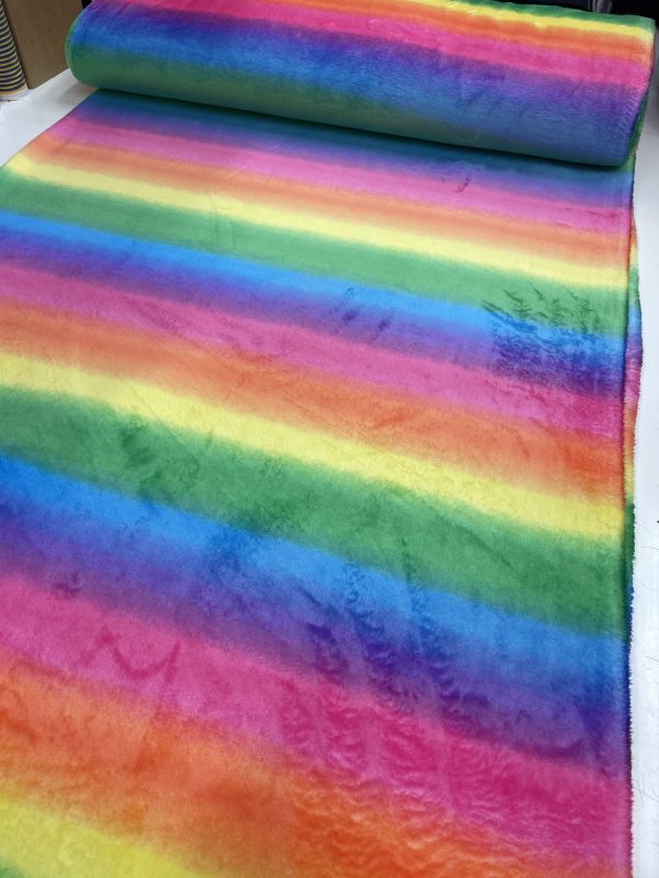 Rainbow Pattern Printed Fleece